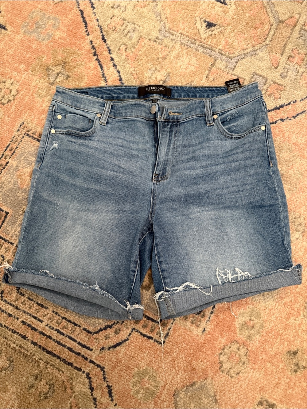 LIVERPOOL Women's Medium Wash Denim Shorts